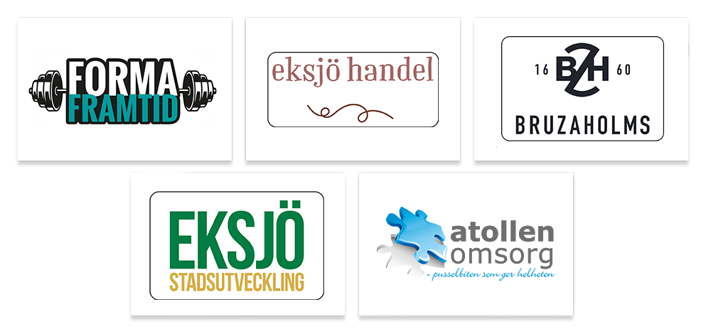 Guldsponsorer: Forma framtid, Eksjö Handel, Bruzaholms, Eksajö Stadsutveckling, Atollen Omsorg